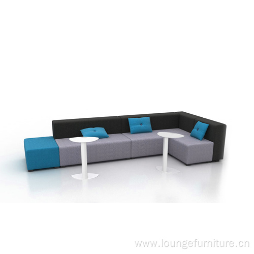 Modern design lounge fabric sofa for public area